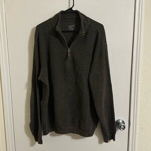 EUC Woolrich Chocolate Brown Quarter Zip Pullover